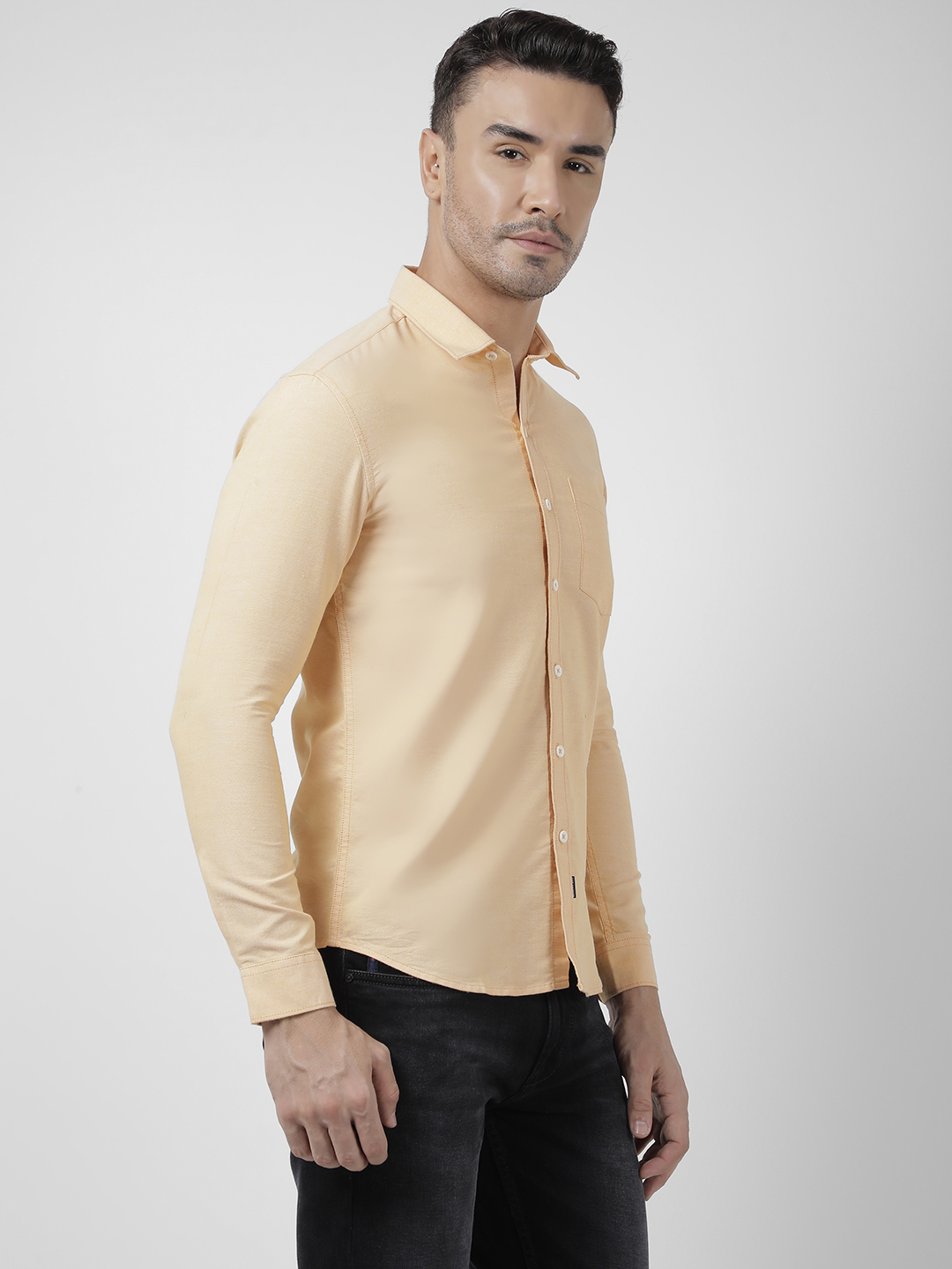 Numero Uno Men Solid Orange Shirt